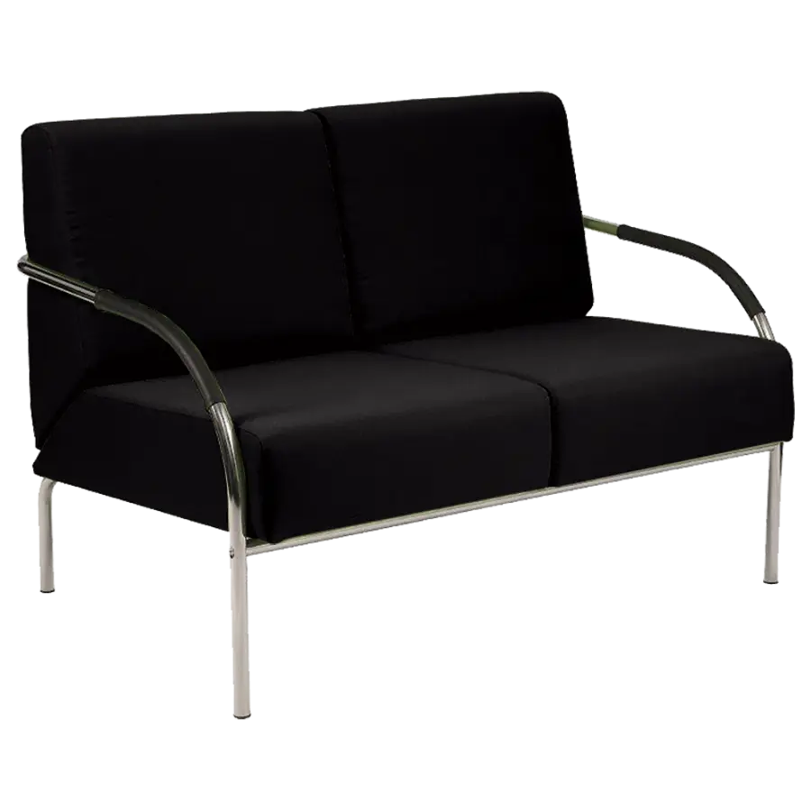 SPA 2 chrom, látka BONDAI BN7 (8033) - látka černá